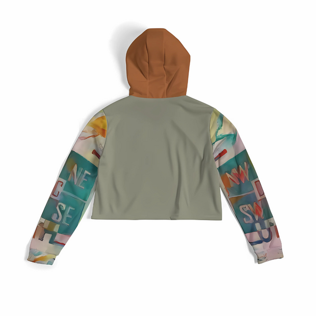 ŪTH Street Artwork - Women's Cropped Hoodie